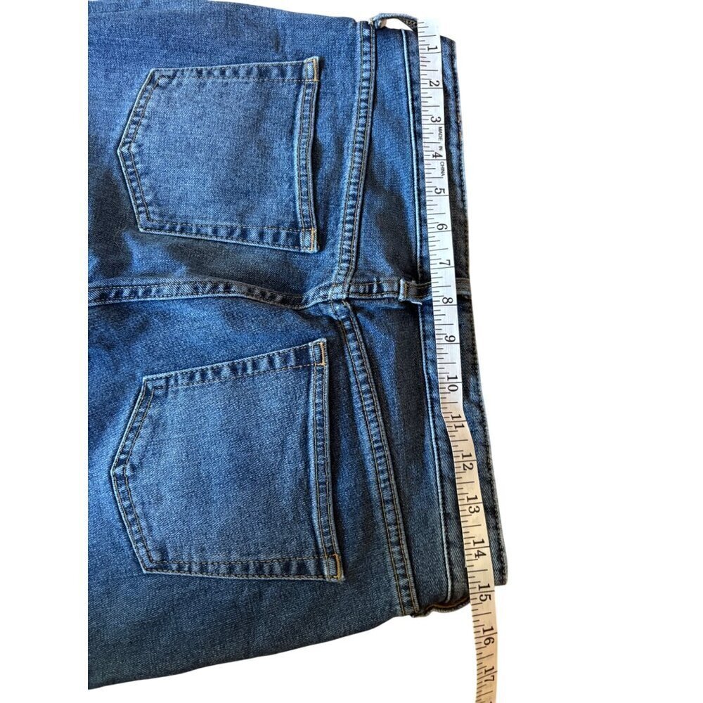 Anthropologie Denim Pilcro Two Tone Raw Hem Flare Cropped Jeans in Size 28 - Picture 8 of 15